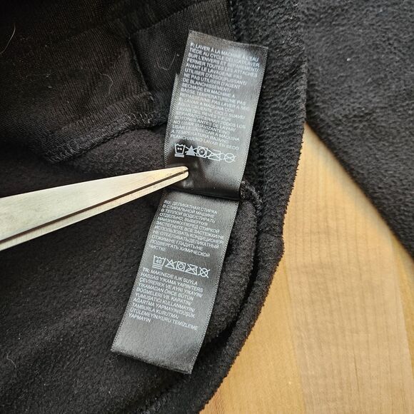 The North Face Jacket Boys Large 14/16 Black Fleece Full-Zip Warm Hoodie Youth - Picture 6 of 16